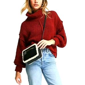 Free People Cowl Neck Sweater